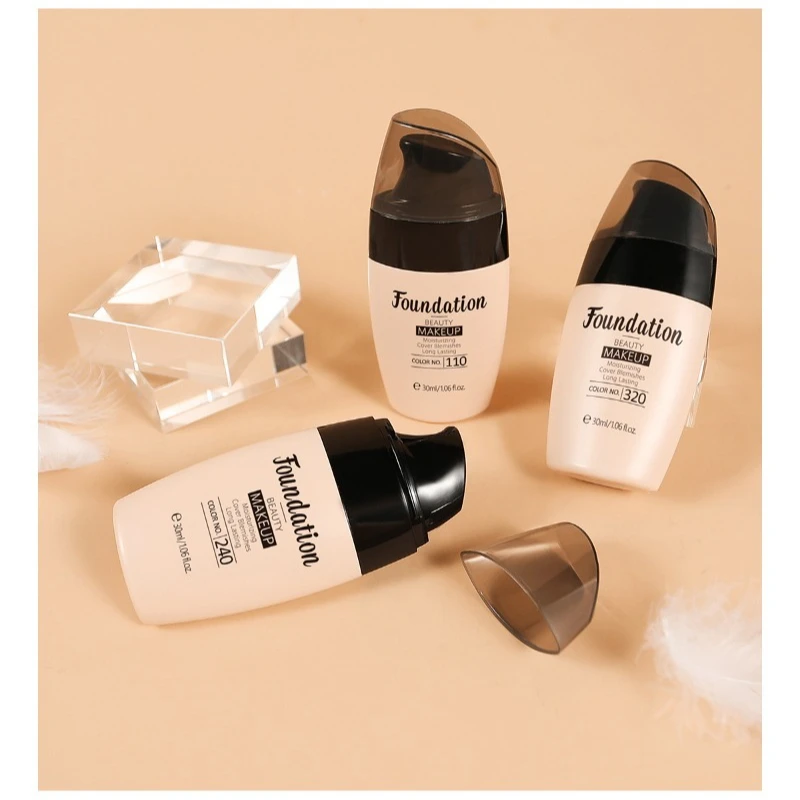 Correttore per fondotinta liquido opzionale a 3 colori Trucco viso idratante e illuminante idratante a lunga durata impermeabile