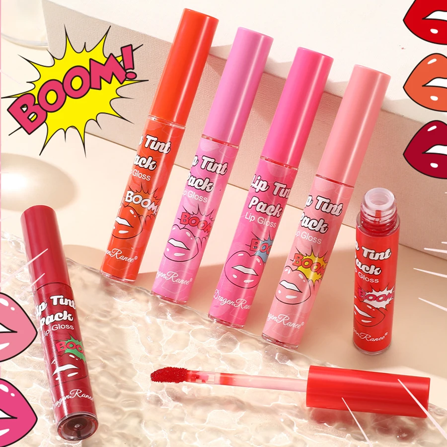 Masque à lèvres hydratant à larme, brillant à lèvres, teinture par larme, liquide, pas facile à perdre, brillant à lèvres