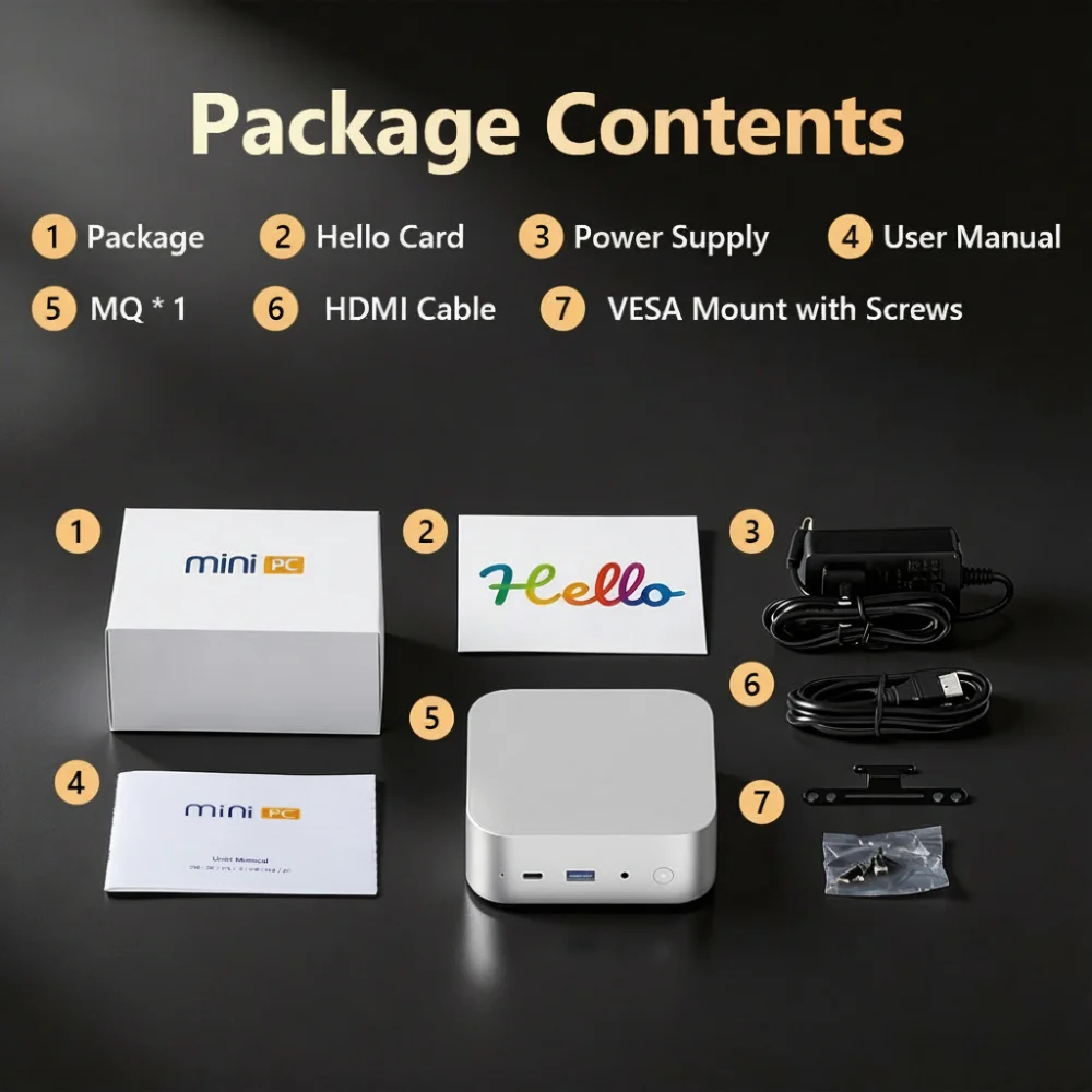 SZBOX M66 Mini PC Ryzen 5 6600H Ryzen5 7640HS 16GB 24GB 1TB Win11 Pro DDR5 NVMe SSD WiFi6 BT5.2 Gaming Desktop Office Mini PC