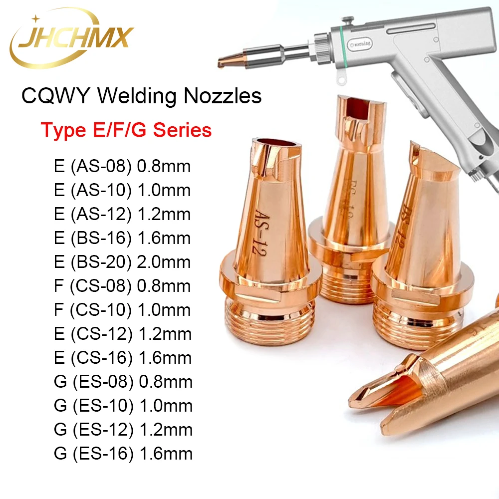 JHCHMX SUP 20/21/23T Hand-held Laser Welding Nozzles M16 Type E F G 1.0 1.2 1.6 2.0  for CQWY Raytools Welding Gun Parts