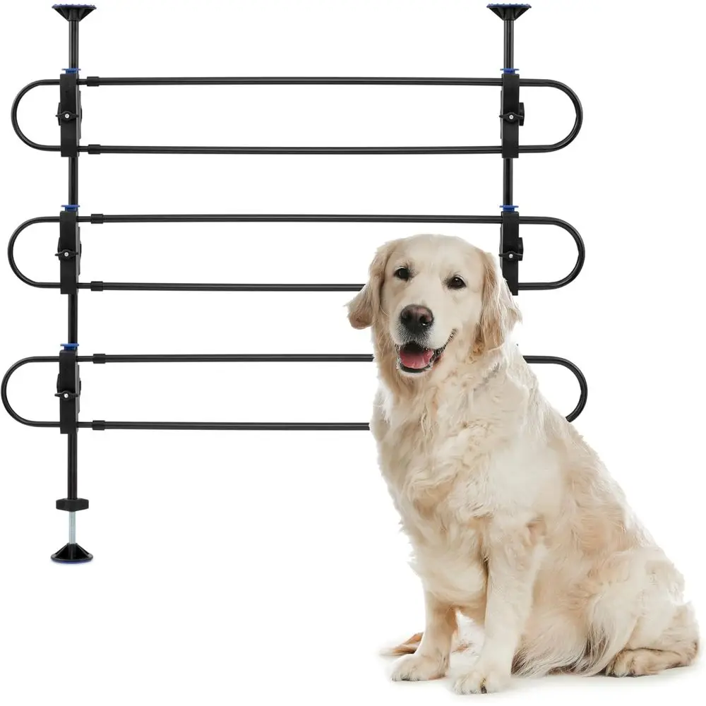 

Металлический барьер для собак, ворота для перевозки животных в автомобилях, подходят для мини-автомобилей и внедорожников