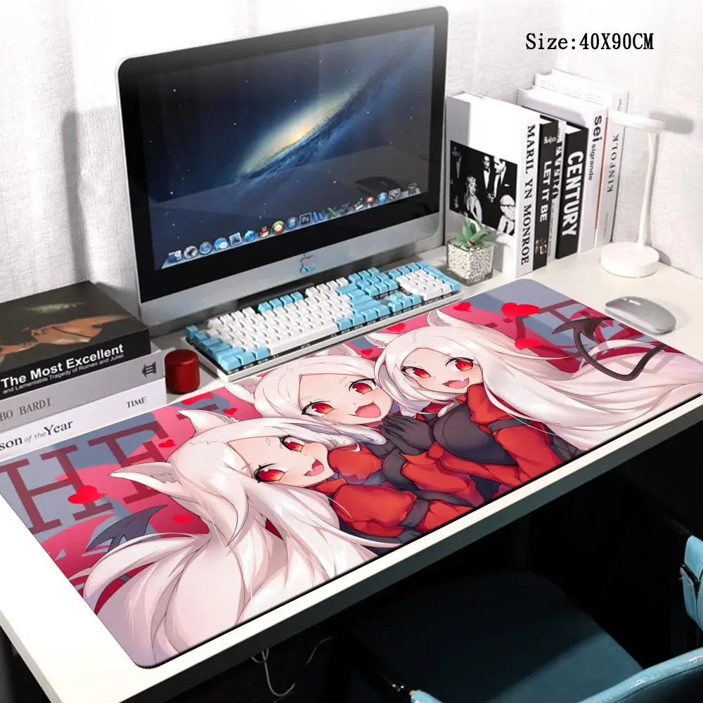 

Helltaker Anime Mousepad girl pad Keyboards Mat Rubber Gaming mousepad Desk Mat Size for large Edge Locking Game Keyboard Pad