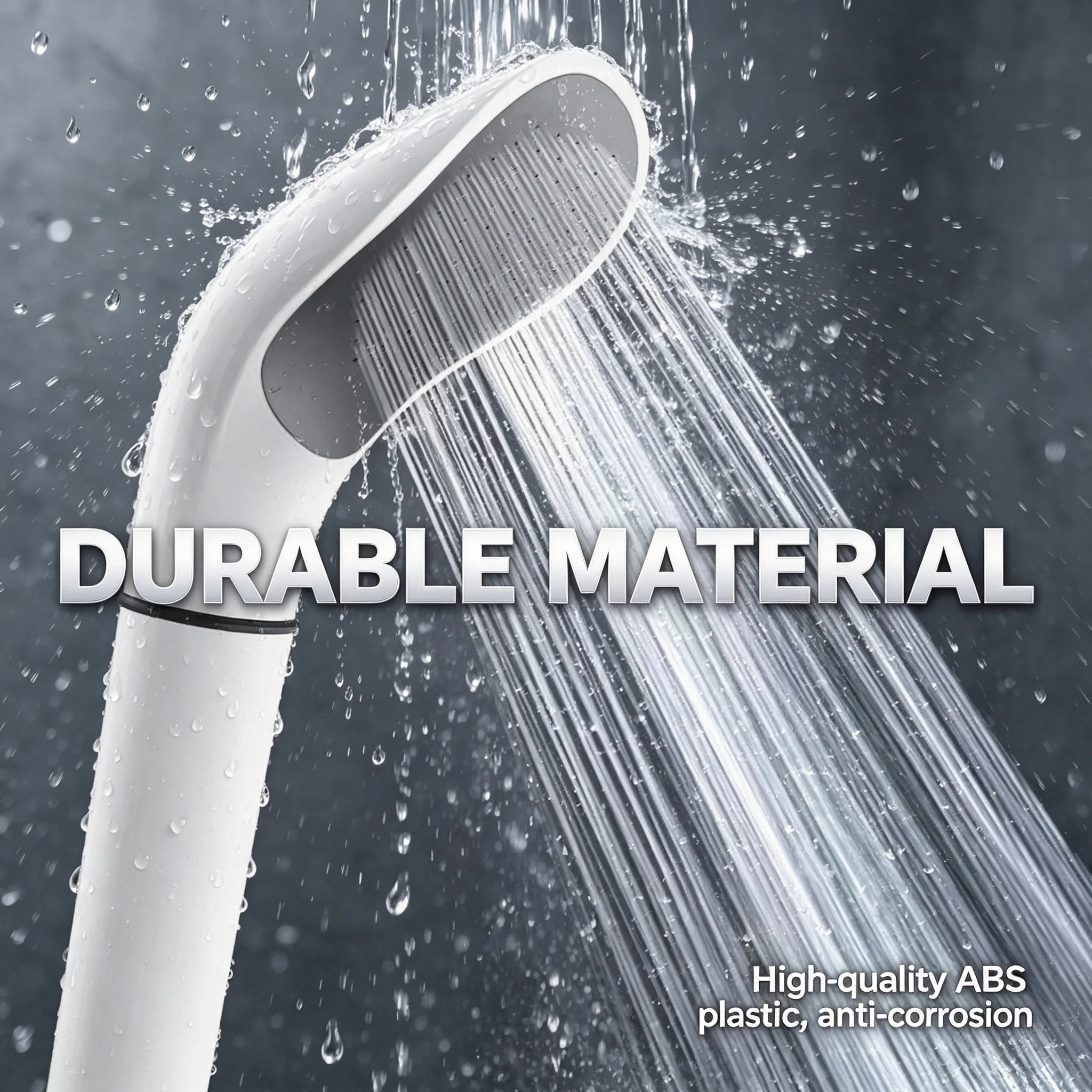 High Pressure Handheld Shower Head - Precision Nozzle Tech Powerful Boost Water Flow For Bathroom Spa Massage Skin Care