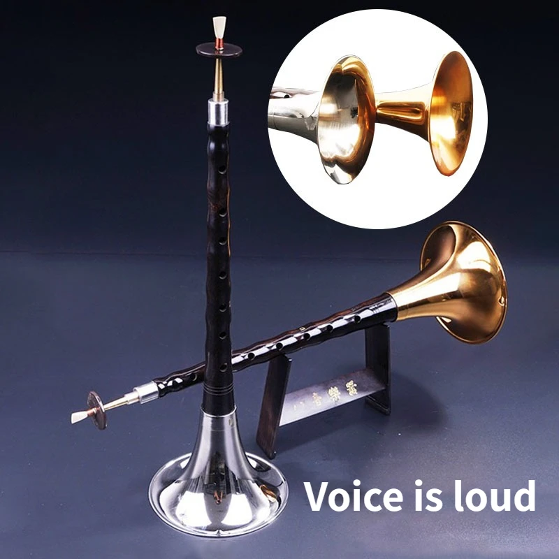 

Chinese Ebony Suona Beginners Adults Practice Blow Suona Traditional Professional Folk Horn Portable Loud Musical Instrument Set