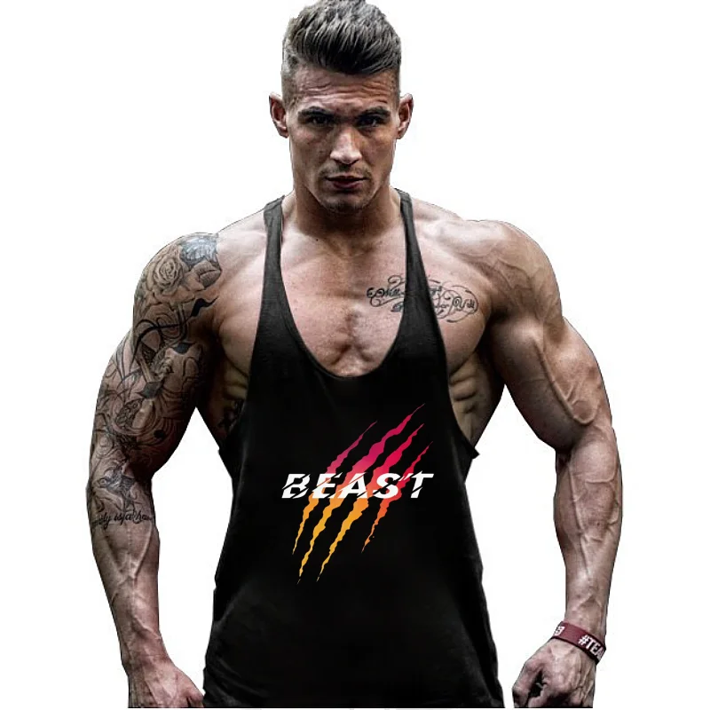 

Bodybuilding Gym Men's Tank Top – Sleeveless Sling Vest, Cotton Breathable Fitness Clothing for Workout, Muscle Show Training
