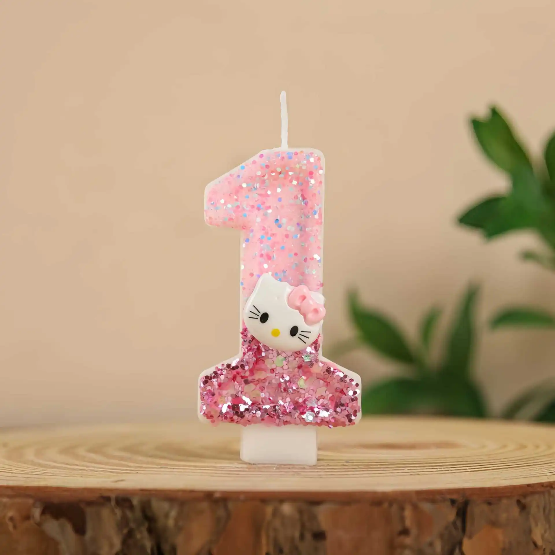 

Свечи-цифры 3D с рисунком Hello Kitty (0-9) для детского дня рождения, украшение для торта, сувениры для вечеринки в стиле аниме, тематический декор