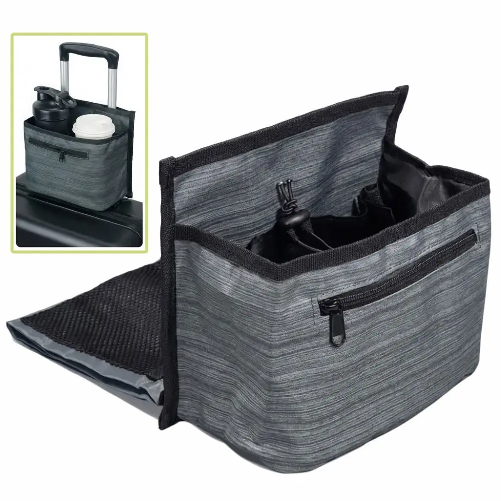 

with Bottle Organizer Suitcase Cup Holder Oxford Cloth Universal Suitcase Hanging Pouch Portable Luggage Handle Bag