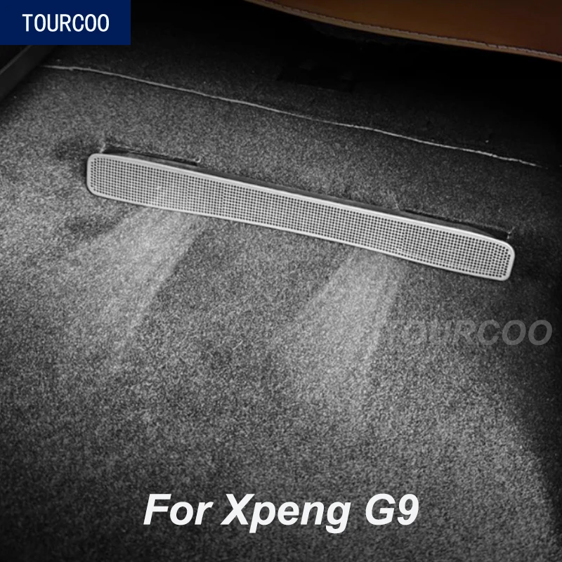 For Xpeng XiaoPeng G9 2022-2024 Rear Footwell AC Vent Protective Covers Interior Styling Modified Accessories