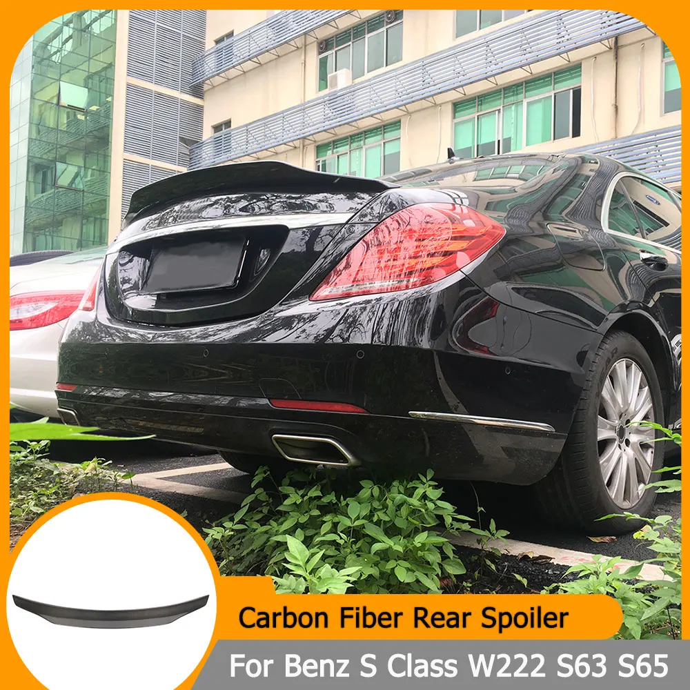 

Carbon Fiber Rear Spoiler for Mercedes Benz S Class W222 S400 S450 S500 S550 S560 S600 S63 S65 AMG Sedan 2014-2020 Trunk Lip