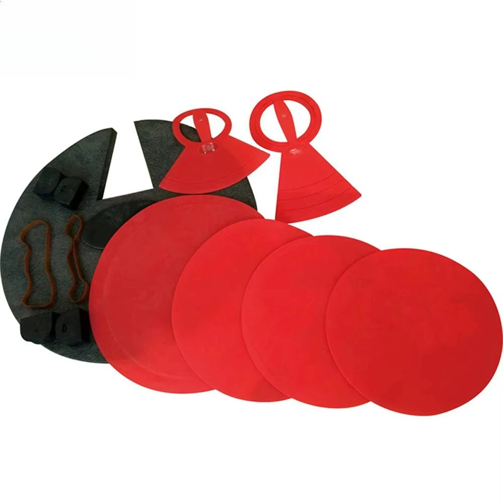 Music 5 Drums 3 Cymbals Drum Muffler Pad Set Shock Reduction Noise Reduction Sound Insulation Drum Mat