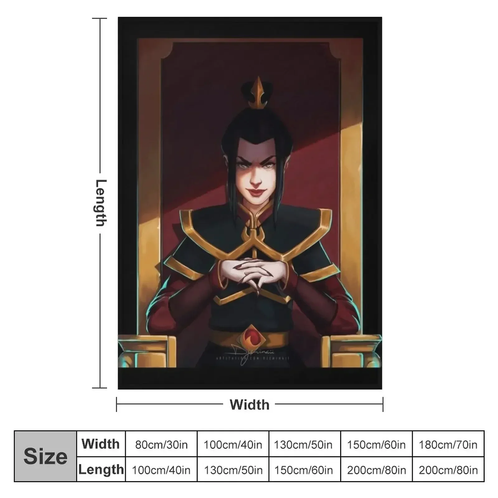 the last airbender - firelord azula Throw Blanket Kid'S anime Blankets