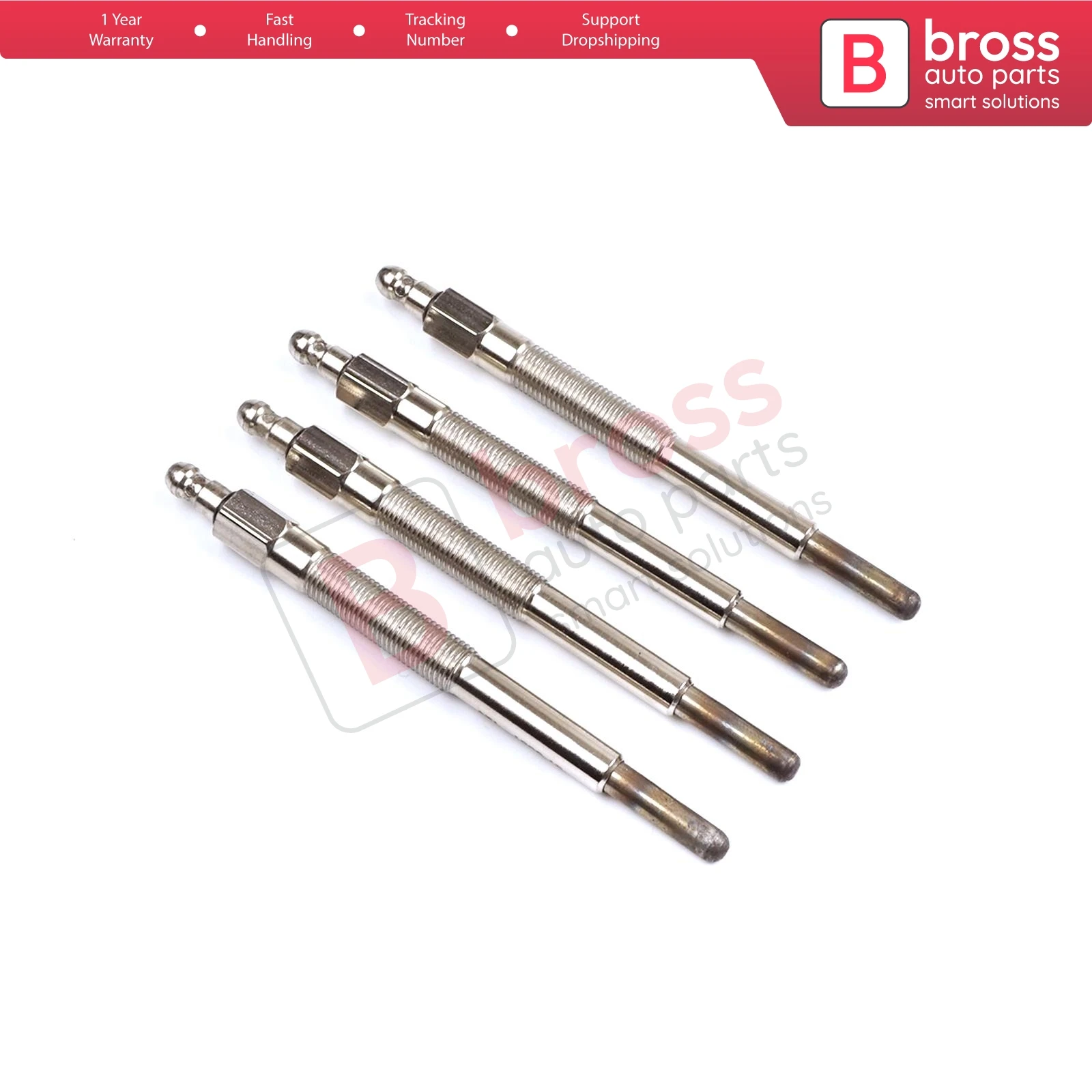 

Bross BGP68-1 4 Pieces Heater Glow Plug 12 Volt for Caterpillar 3304 3306 3T9561 3T-9561, Y109, 3S4121, 3S9612, 3T9561, 4S7812