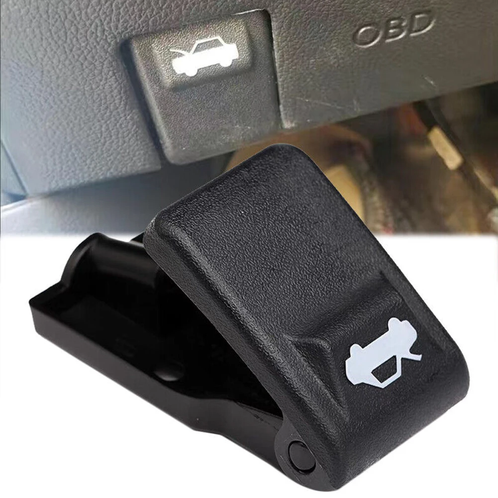 

1pc Car Switch Cap Black Plastic Cover For Hyundai Accent Elantra For Kia Rio K2 Hood Latch Release Handle 8118034000 Trunk Lids