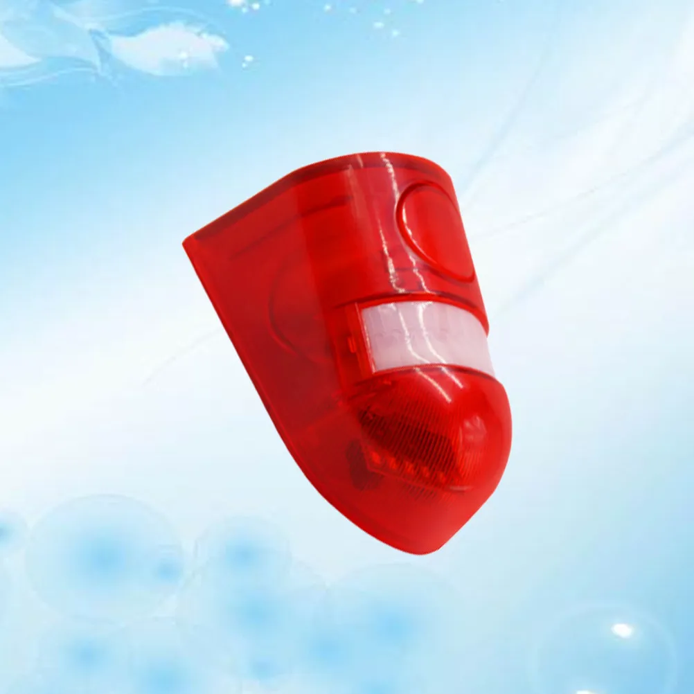 Solar Human Infrared Induction Alarm Light Simulated Dummy Security Light Wireless Anti-Theft Warning LED Flashing Imitation Red
