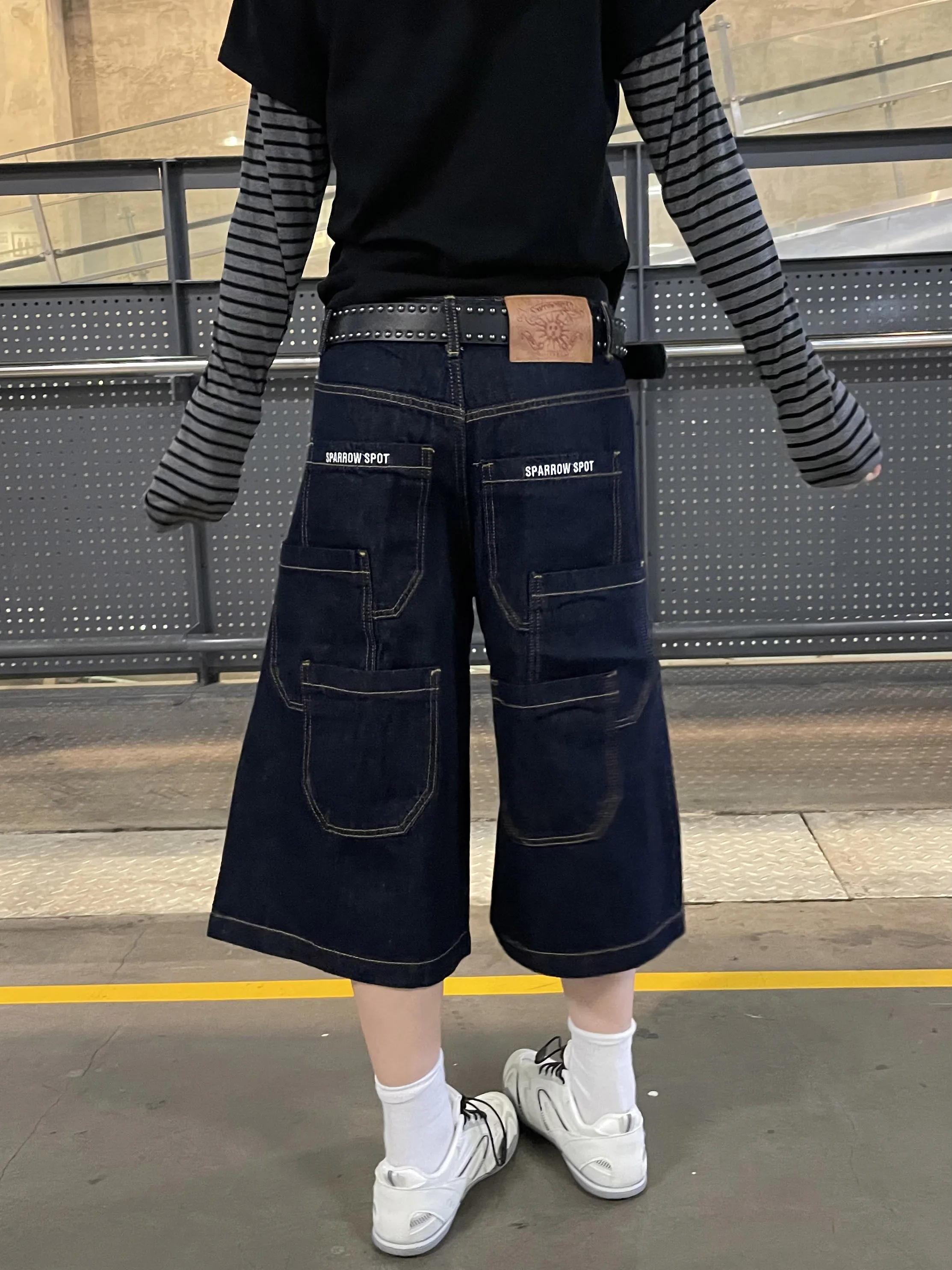 

Джинсы Waed American Street Style: прямые, широкие, повседневные, спортивные, для мужчин и женщин, с эффектом похудения