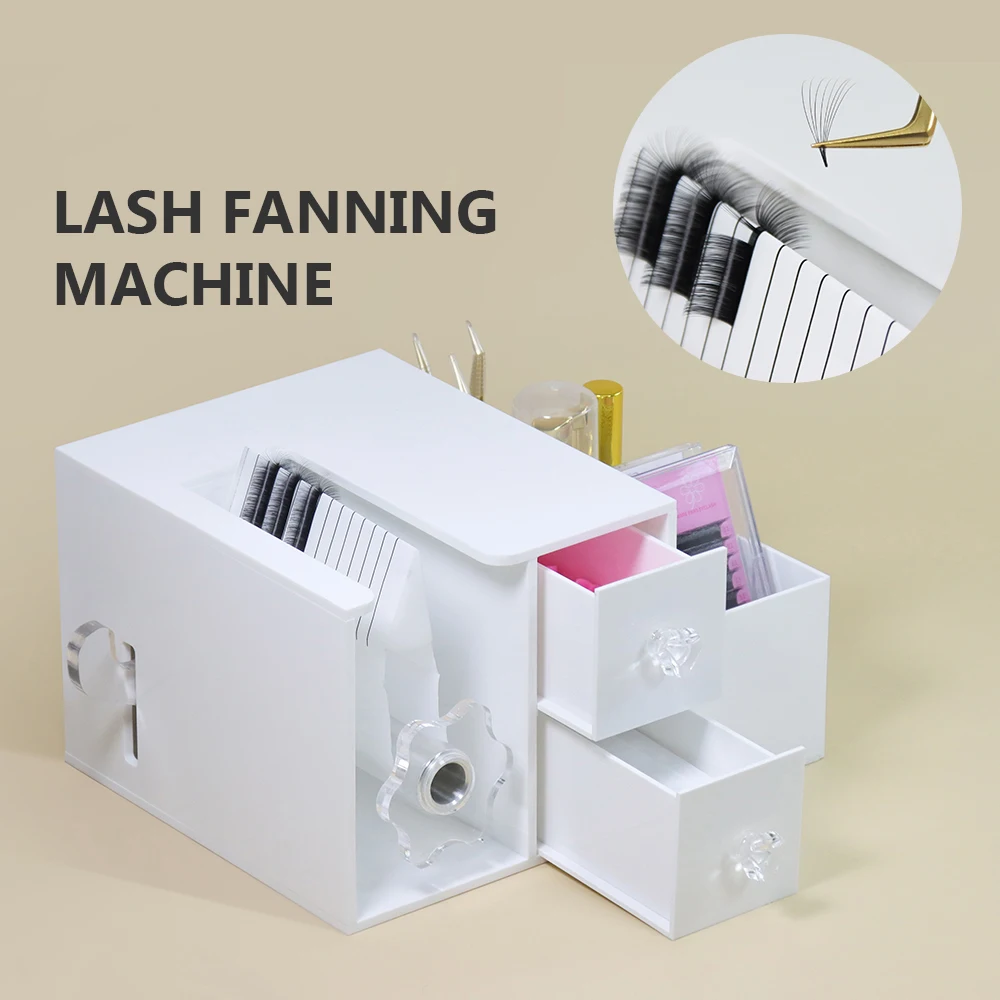 Eyelash Extension Fans Making Machine Easy Volum Fan Lash Splitter Self Fanning Lashes Auto Easy Fan Lashcar Separator Tool