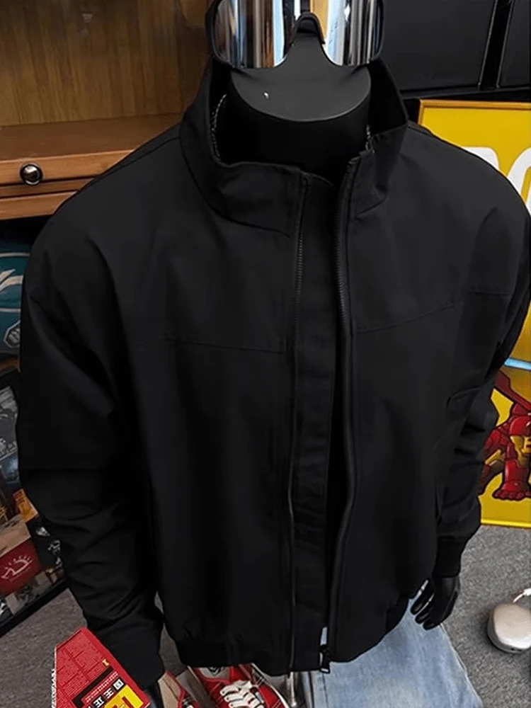

Cleanfit American Tee-Proof Jaet Men's Autumn Winter ort Cotton Coat Thiened Stand Collar Men's Outerwear