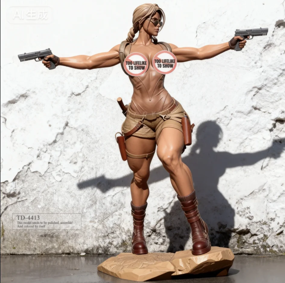 

50мм 75мм Набор моделей из смолы самособранный и цветной (без очков) TD-4413/3D