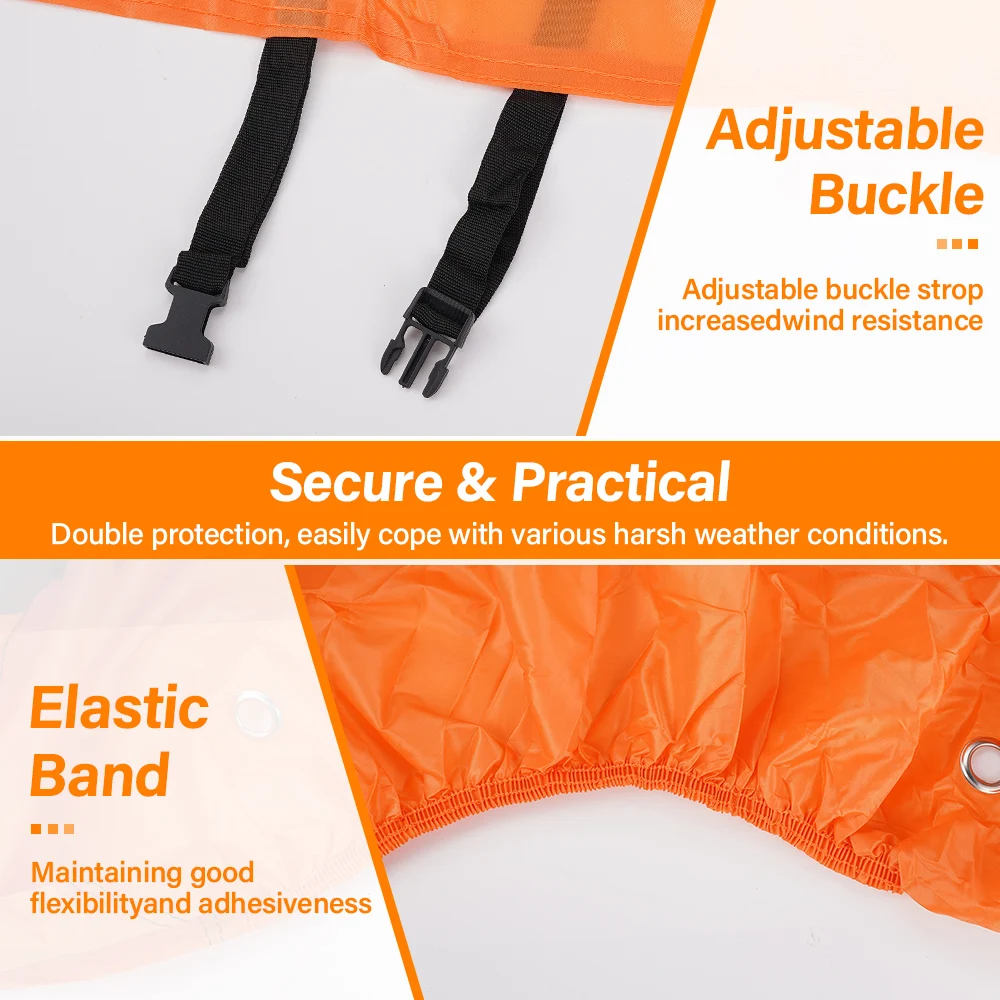 Large Waterproof Cover Suitable For Yamaha Waterproof Outdoor Rainproof Dustproof UV Protective Cover With Reflective Strip