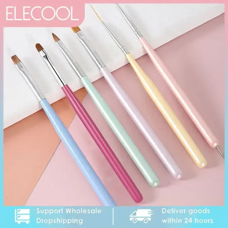 Nail Art Liner Brush Beginner Set For Manicure French Lines Painting Stripe Drawing Design Tools Accessories Pen