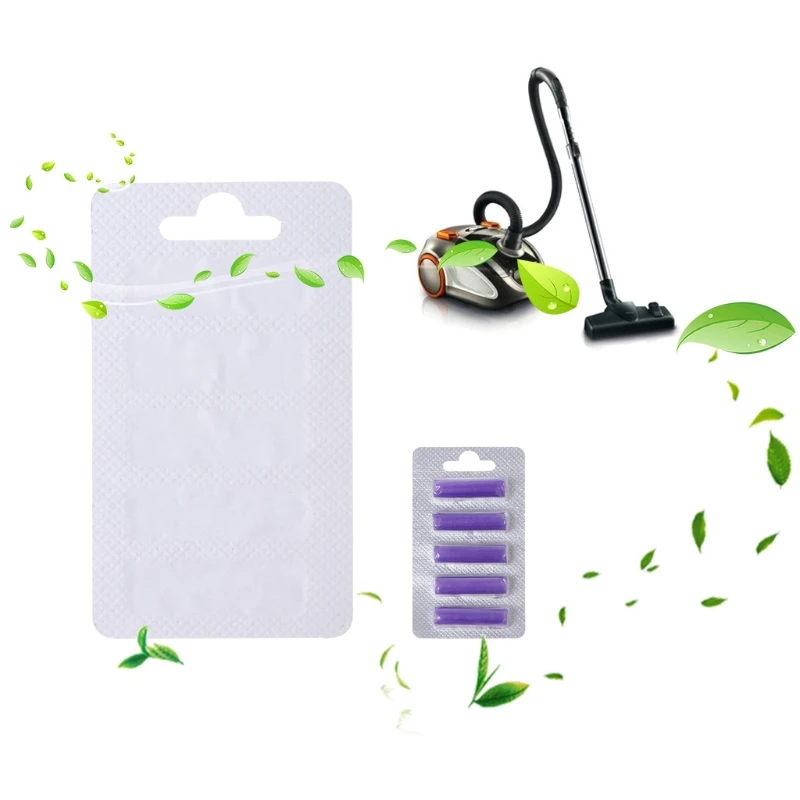 5Pcs Vacuum Cleaner Bags Air Freshener Scented Fragrance Sticks