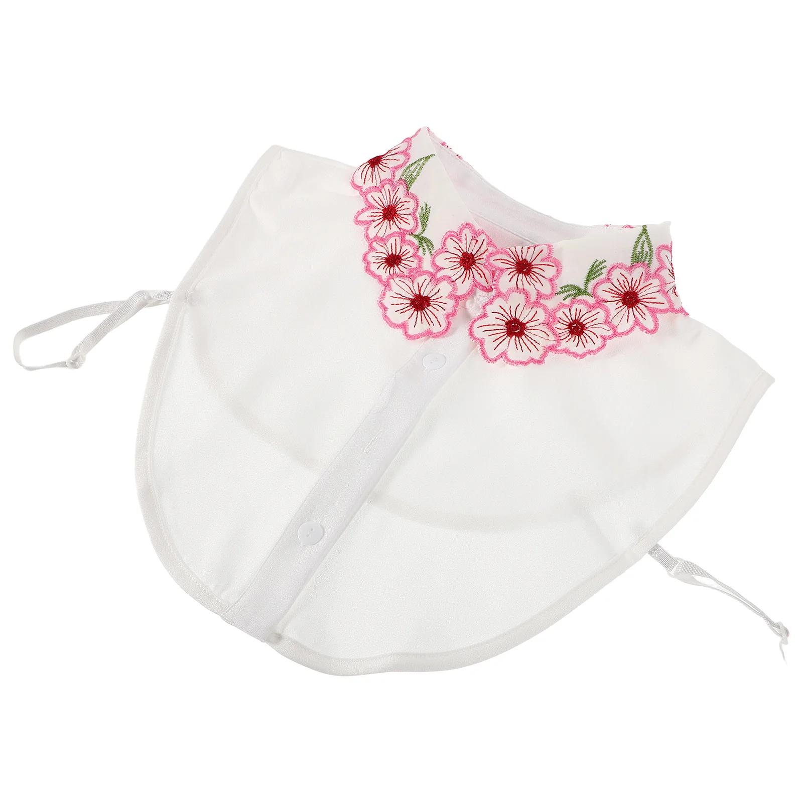 

Colorful Palace Style Removable Faux Shirt Collar Feminine Turn-Down Collar Soft Polyester for Dresses Sweaters Blouses
