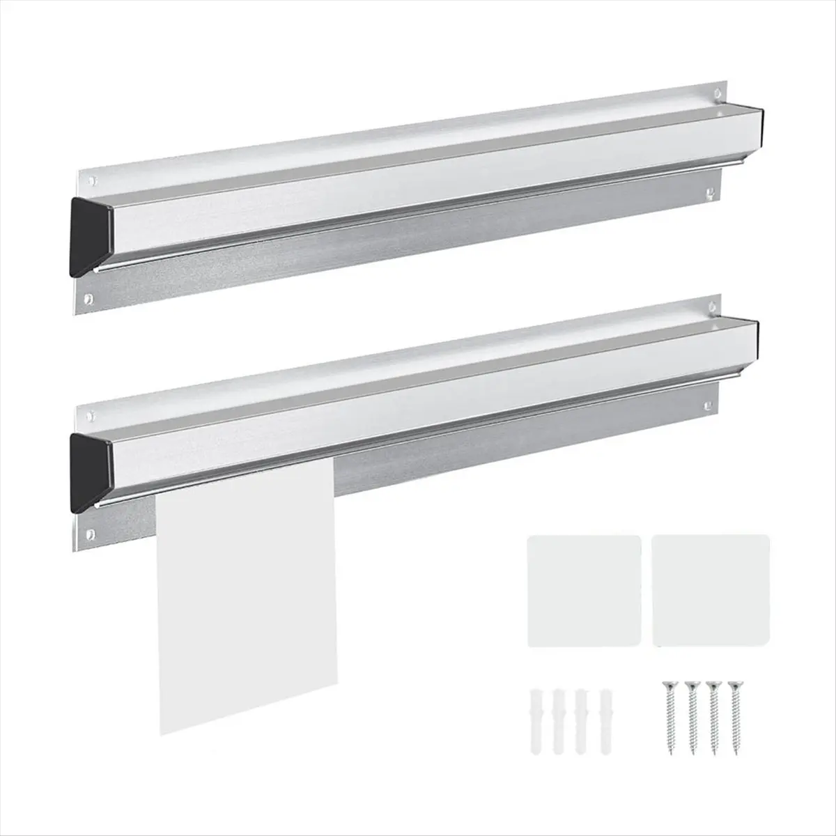 ABNQ Ticket Holder for Restaurant, Ticket Check Rack Restaurant Order Receipt Holder Ticket Rail Slide Ticket Rack 2 Pcs