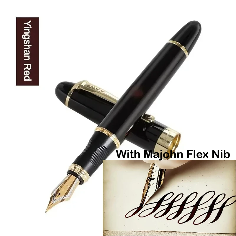 JINHAO X450 Füllfederhalter mit Majohn Flex Nib Kalligraphie-Stift, Metallstifte zum Schreiben, für Schule, Bürobedarf, Schreibwaren – Detail 14