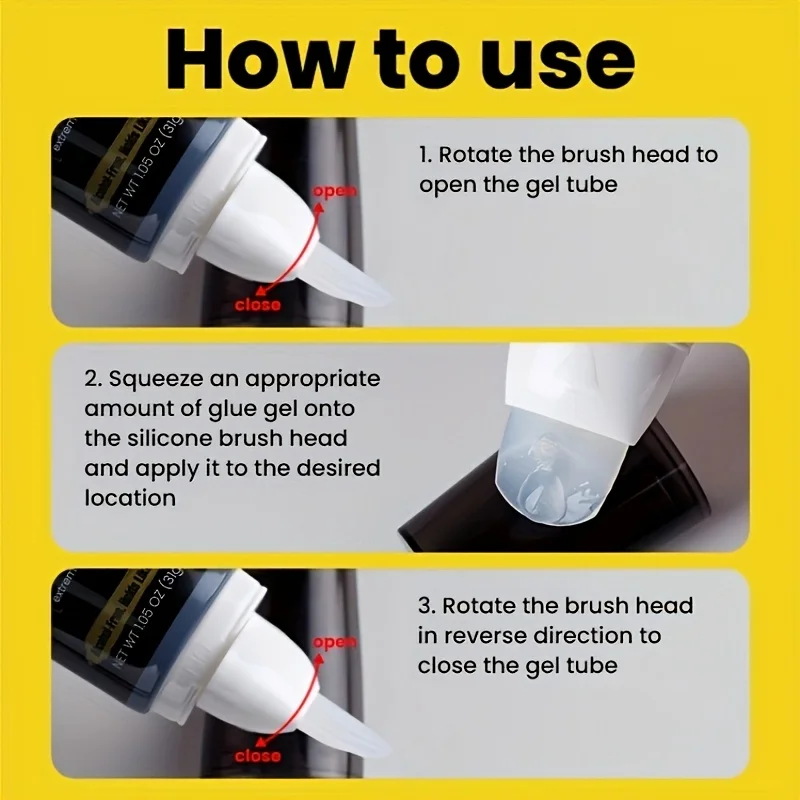 السائل الدانتيل الغراء هلام للشعر المستعار 30 جرام غلويليس الدانتيل الغراء هلام عقد مؤقت الدانتيل الترابط الغراء غير مرئية شعر مستعار لاصق لأنظمة الشعر #4