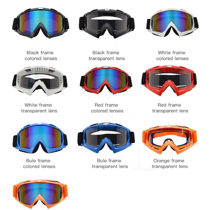 

New Windproof Motorcycle Glasses Retro Motocross Anti Goggles Eye Protection Cycling Outdoor Dirt Bike Riding Vintage Sunglasses