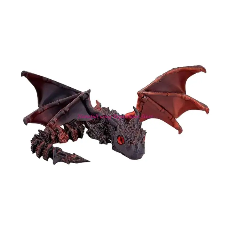  Dragon Decorative Object Handcrafted Look 3D Printed Gift for Friend Family