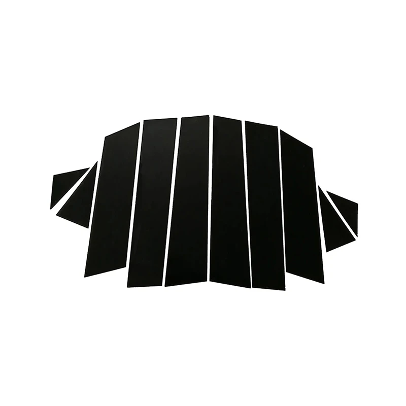 10Pcs Glossy Black Door Window Pillar Posts Trim Cover Decal Stickers Fit For Mazda CX-5 2017-2022 2021 2020 2019 Exterior Part
