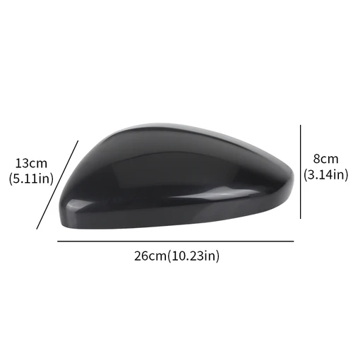 Imagen 2 del producto Cubierta de espejo lateral, funda de espejo retrovisor para Citroen C3 III 2016 2017 2018 2019 2020 2021 2022 2023, carcasa de espejo retrovisor de puerta