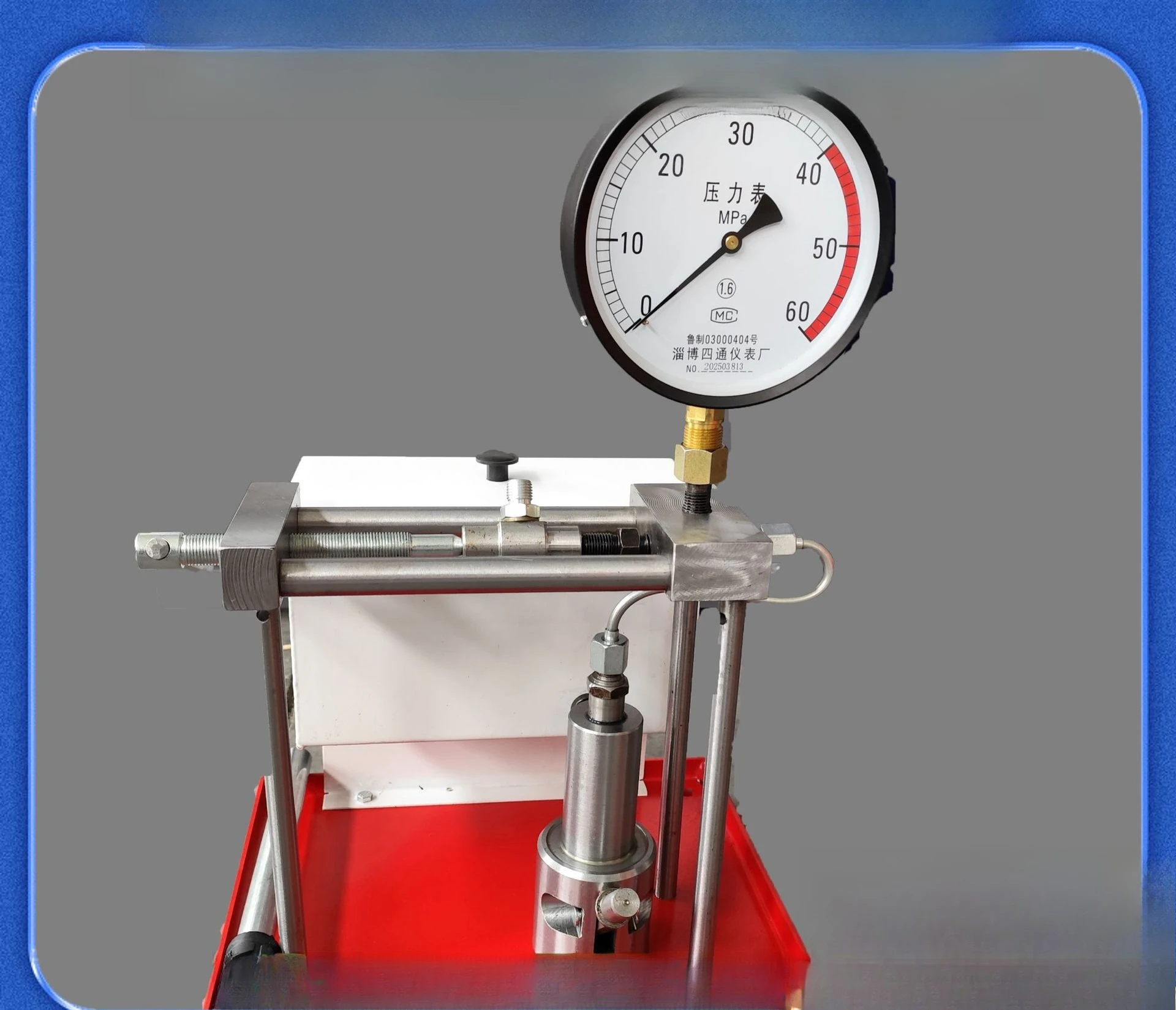 PJ-60 fuel injector calibrator Hand pressure oil supply Large capacity fuel tank Pressure testing equipment