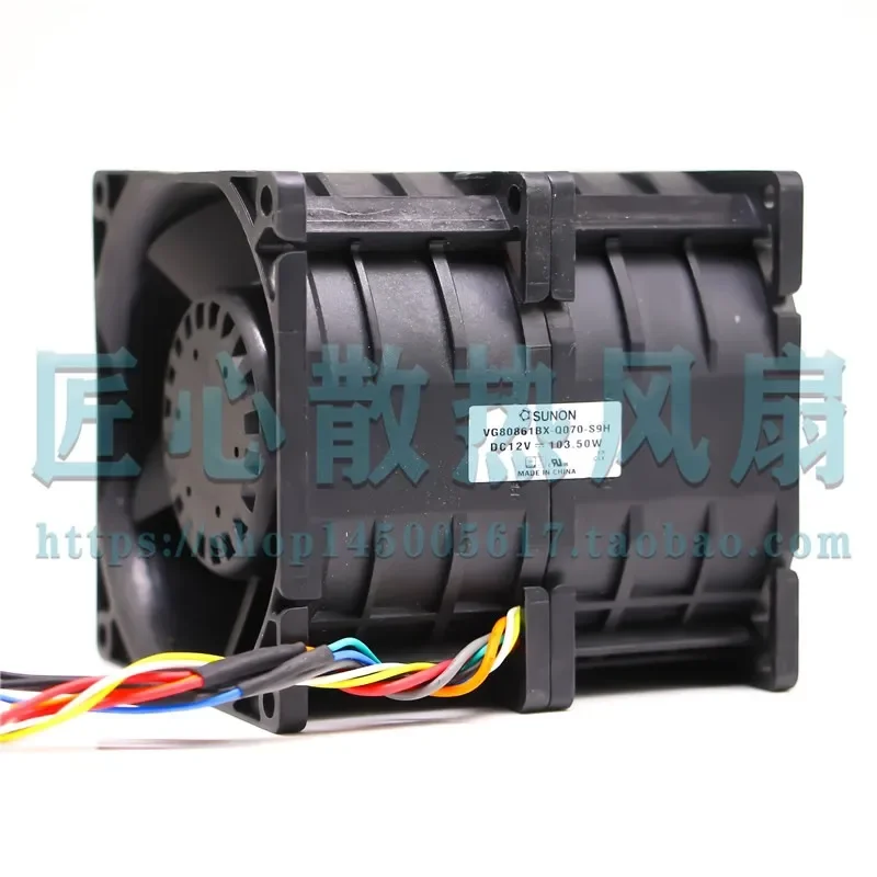 Original SUNON VG80861BX-Q070-S9H 8086 8CM 12V Large Air Volume Fan for Electronics Cooling