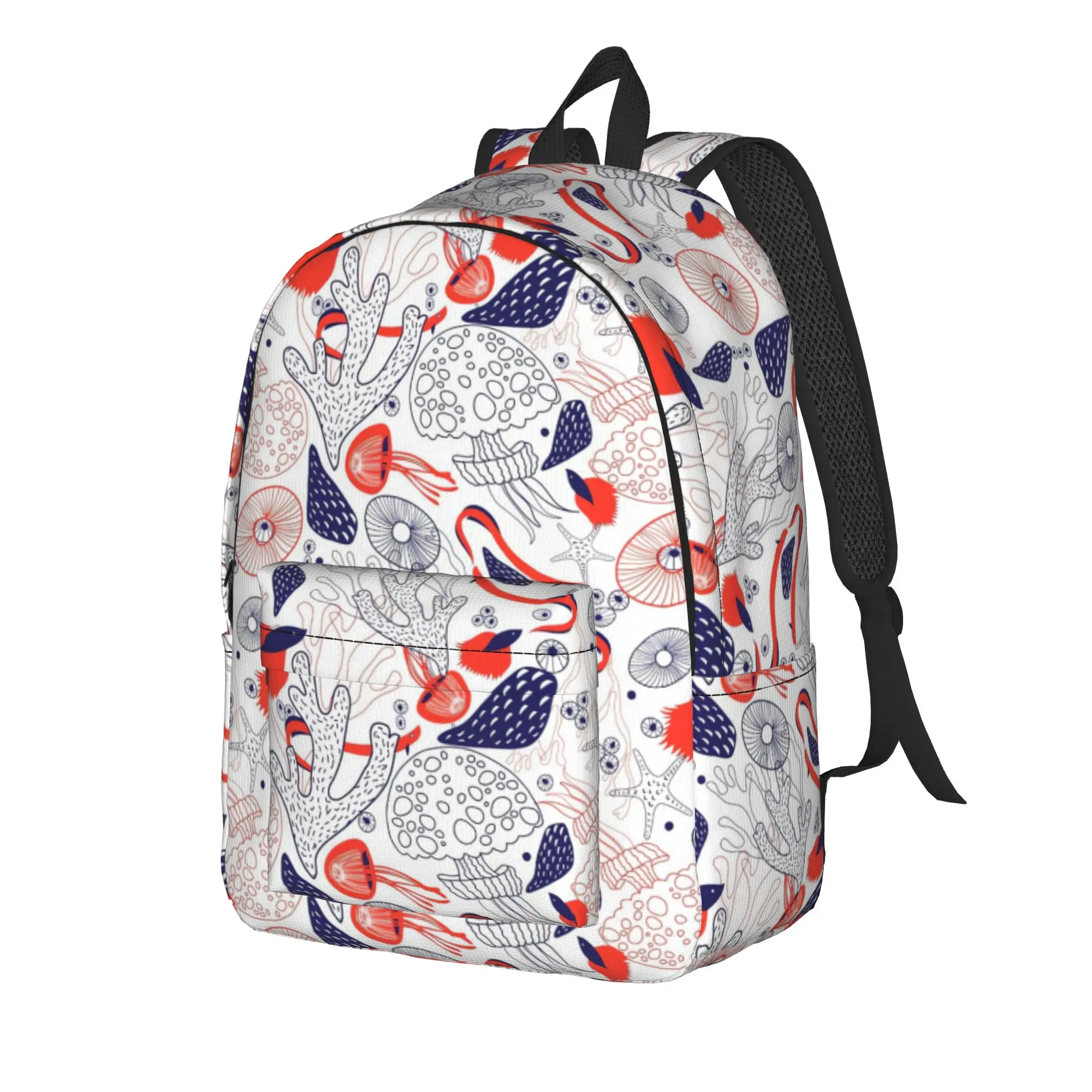 Beautiful Sea Backpack  Outdoor Style Backpacks Boy Girl Fun High School Bags Colorful Print Rucksack