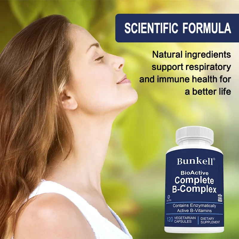 Bioactive Complete B Vitamins - Supports Heart, Brain & Nerves, Promotes Healthy Energy, Metabolism, Complete B Vitamins