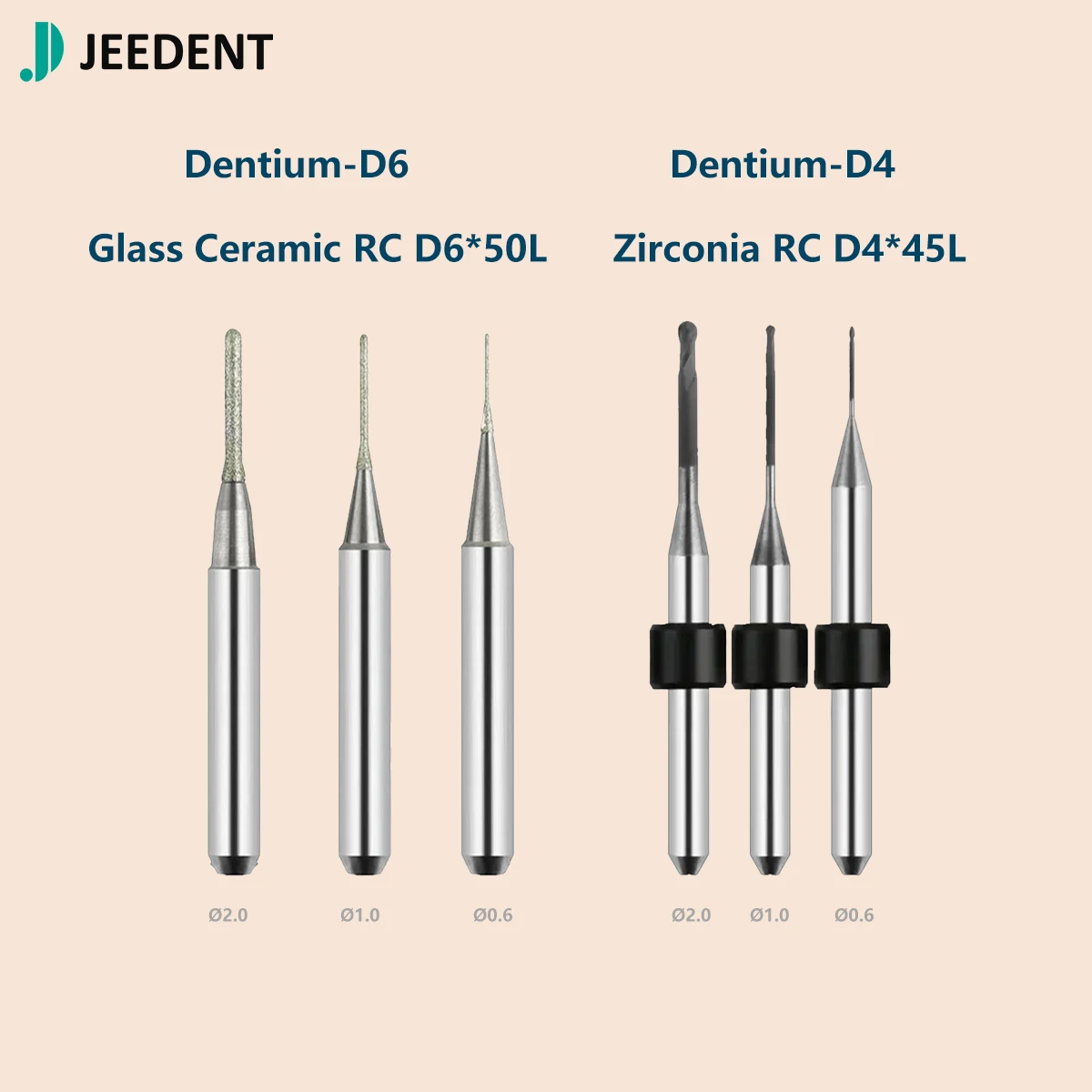 

Dentium Dental Milling Burs Zirconia Cutters For Dental Lab Cutting CAD/CAM Grinding Dental Tools