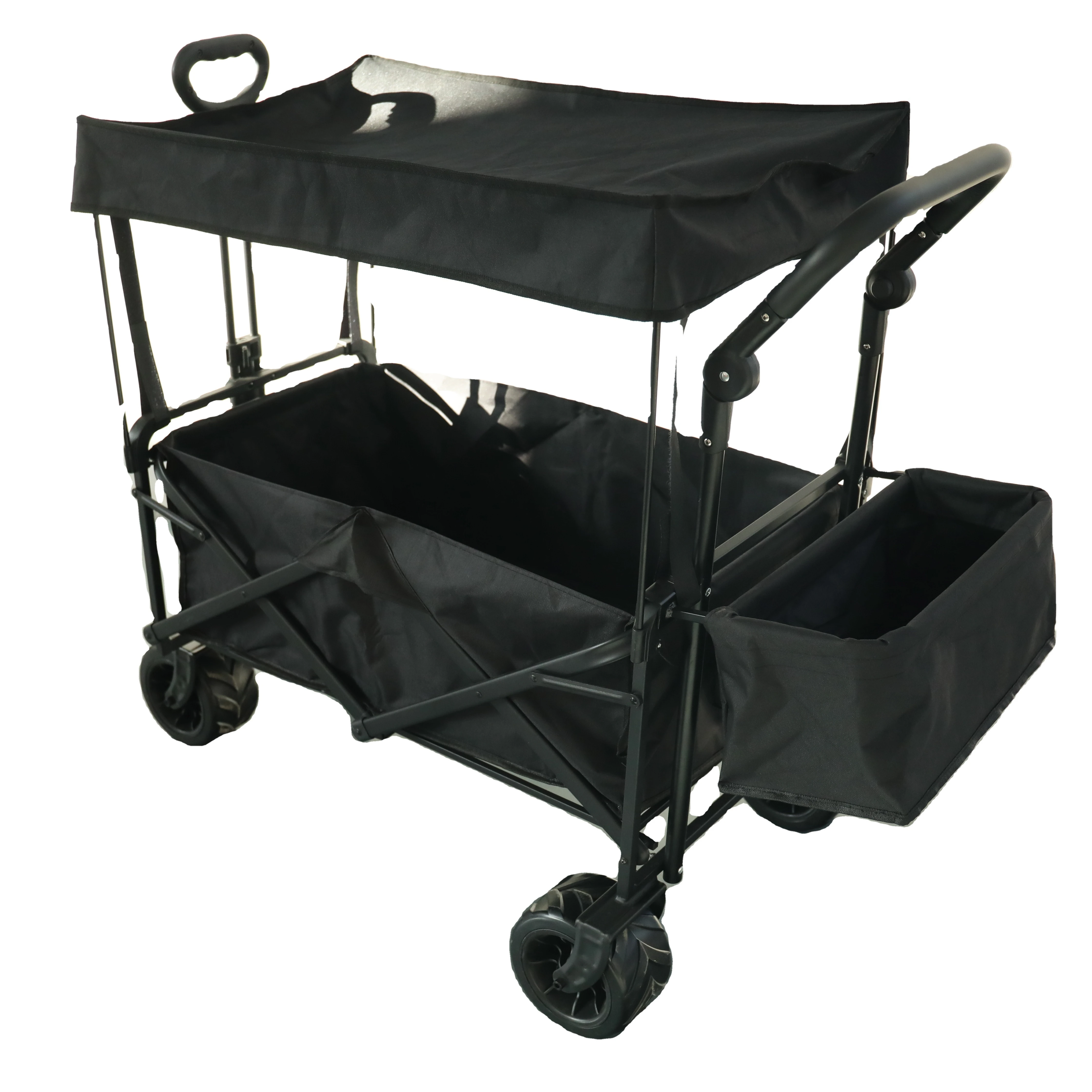 

Large Capacity Foldable Baby Trolley Heavy Duty Beach Cart For Kids Wagon Camping Wagon Cart For Shopping