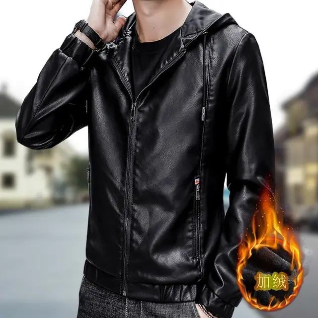 Outlets Spring and Autumn Men's Fitted Hooded Jacket