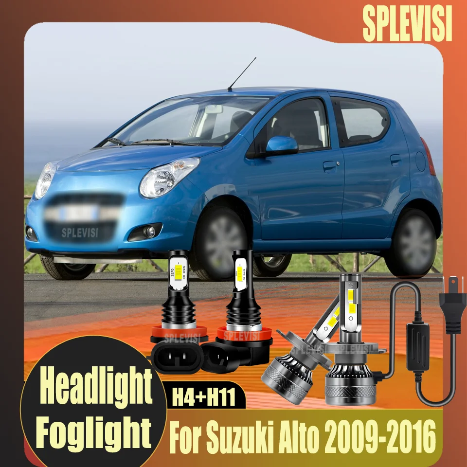 

LED Headlight/Foglight H4/H11 Light Nighttime safety Durable Shockproof For Suzuki Alto 2009 2010 2011 2012 2013 2014 2015 2016