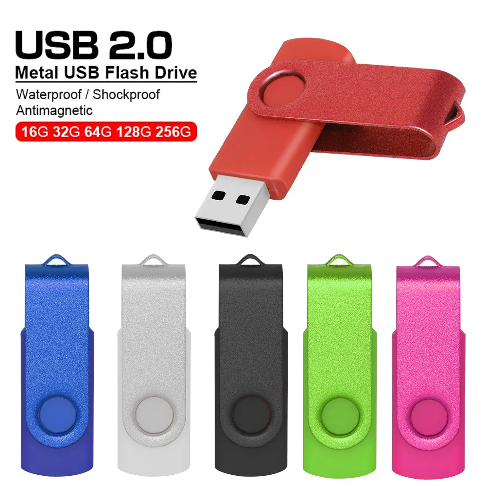 Free Customized 100Pcs/Lot USB 2.0 Pendrive Engrave Logo 128mb Usb Flash Drive 4gb 8gb 16gb Business/Wedding Gift Memory Stick