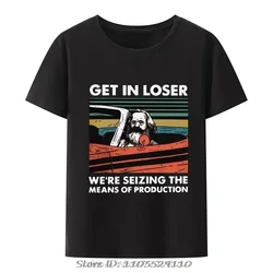 Karl Marx Get in Loser 남성용 티셔츠, 생산 수단 압류