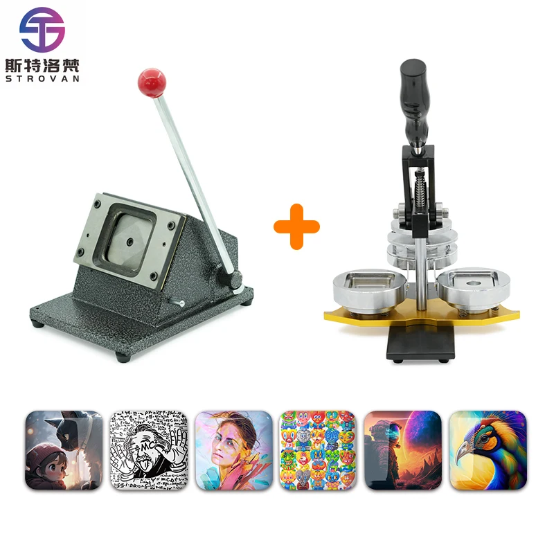 

High-quality Durable DIY Metal Button Patch-making Kit with Photo Magnets Industry Equipment Mold Included