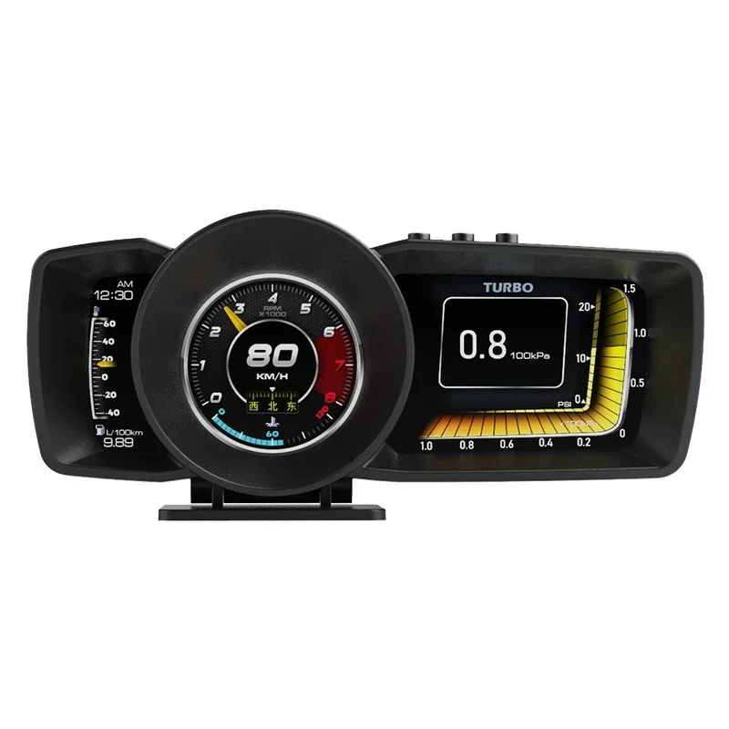 A600 Car Multi-Function Dashboard Head Up Display OBD + GPS Smart Speedometer Auto Gauge Alarm System Universal Cars Accessories