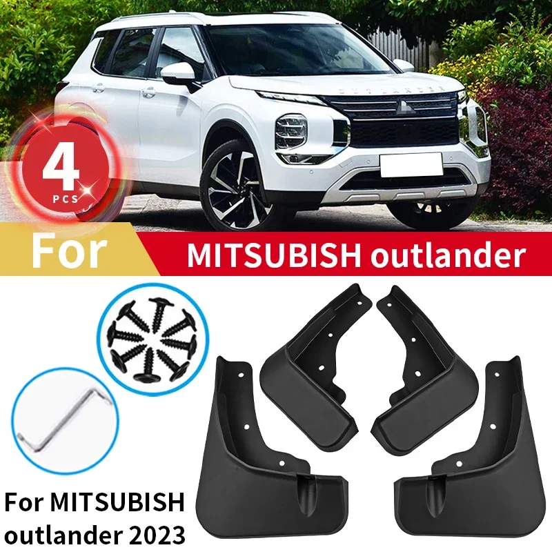 

For Mitsubishi Outlander Mud Flaps 2022 2023 2024 Four Seasons Car Mudguard Mudguards Accessories Splash Guards Cover Fender