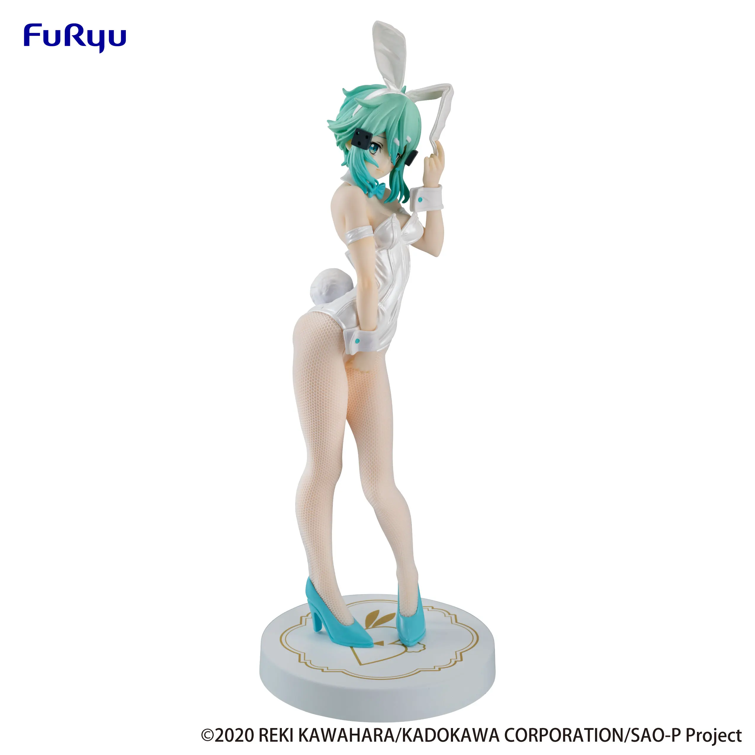 FuRyu Sword Art Online Anime Sinon White Pearl ver BiCute Bunnies Figure Action Figures Model Figurine Original Collection Toys