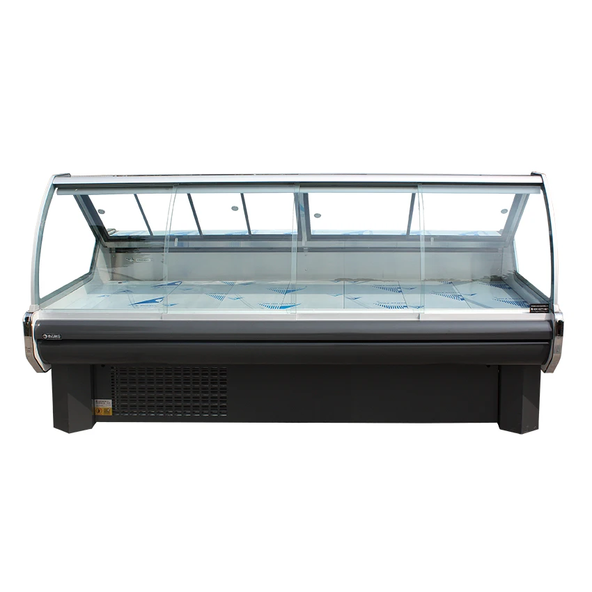 Commercial Freezer Display Customized Supermarket Refrigeration Showcase Energy Saving Display Cabinet Food Grade