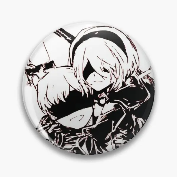 Nier Automata 2B And 9S  Soft Button Pin Women Jewelry Funny Hat Gift Collar Brooch Creative Clothes Fashion Decor Cartoon Lover