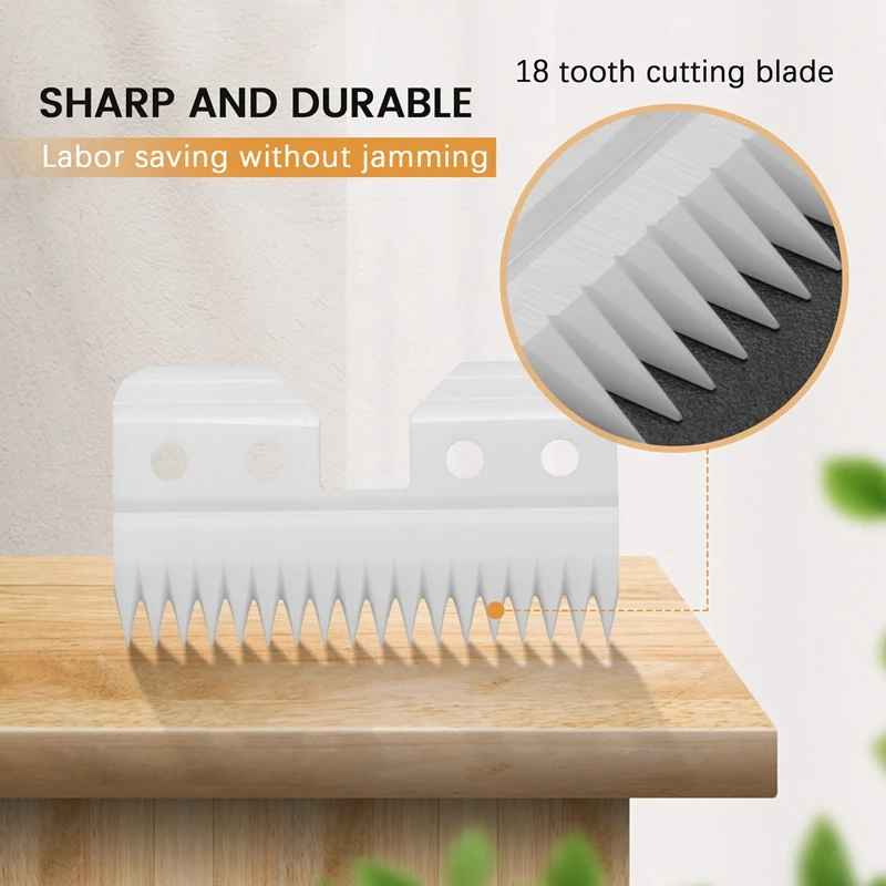 10Pcs/Lot Replaceable Ceramic 18 Teeth Pet Ceramic Clipper Cutting Blade for A5 Series-A07G